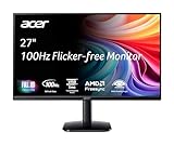 Acer KB272 E0bi 27" IPS Full HD (1920 x 1080) Zero-Frame Gaming Office Monitor AMD FreeSync Technology Up to 100Hz Refresh 1ms (VRB) Low Blue Light Tilt HDMI & VGA Ports