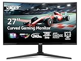Acer Nitro 27" 1500R Curved Full HD PC Gaming Monitor | AMD FreeSync Premium | 240Hz | 1ms VRB | Speakers | HDR10 | ErgoStand | VESA Mounting Compliant | 1 x DP 1.4 & 2 x HDMI 2.0 | XZ270 X2bmiiphx