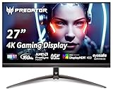Acer Predator XB273K 27" 4k Gaming Monitor | AMD FreeSync Premium | ZeroFrame Design | 160Hz Refresh | Up to 0.5ms Response | Height, Tilt, Swivel, Pivot Adjust | HDR 400 | 1 x DP 1.4 & 2 x HDMI 2.1