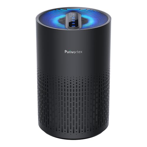 Air Purifiers for Bedroom, H13 True HEPA Filter for A11ergies, Pollen, Smoke, Dusts, Pets Dander, Odor, Hair, Ozone Free, 20db Quiet for Home, Room, Kitchen, SGS Certificaion - AC400 Black