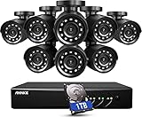 ANNKE 3K Lite Security Camera System Outdoor with AI Human/Vehicle Detection, 8CH H.265+ DVR and 8 x 1920TVL 2MP IP66 Home CCTV Cameras, Smart Playback, Email Alert with Images, 1TB Hard Drive - E200