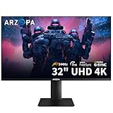 ARZOPA 32” 4K UHD (3840x2160) Gaming Monitor 144HZ IPS Screen, Height Adjustable Stand, VESA Mountable, Support AMD Freesync & NVIDIA G-Sync, DP 1.4, HDMI 2.1 -M3RC