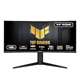 ASUS TUF Gaming 34” 1440P 1500R Curved Monitor (VG34VQL3A) - QHD (3440 x 1440), 180Hz, 1ms, Extreme Low Motion Blur, Freesync Premium Pro, 125% sRGB, DisplayHDR 400, Height Adjustable, 3 year warranty