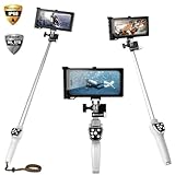 Bluetooth Selfie Stick for iPhone 15 Pro Max/15 Pro Samsung Galaxy S23 Ultra, Extendable & Portable Diving Surfing Swimming Waterproof Phone Selfie Stick, Underwater Photo/Video Recording with Lanyard