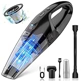 BSRCO Handheld Vacuum Cordless Rechargeable 3-in-1, Dust Busters Cordless Rechargeable with USB Charge, Car Vacuum with LED, HEPA Filter, 1.65LBs Lightweight Vacuum Cleaner for Dust, Pet Hair