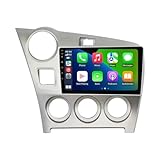 Car Radio Stereo for Toyota Matrix 2009 2010 2011 2012 2013 2014 Dash Kit Car GPS Navigation, 1+32GB 9" IPS Touch Screen Head Unit with Car-Play & Android Auto/SWC/Rear View