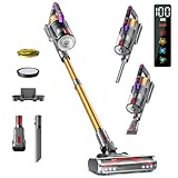 Cordless Vacuum Cleaner, 550W/45KPA Self-Standing Vacuum Cleaners for Home, Max 60Mins Anti-Tangle Stick Vacuum with Aromatherapy, Dual-Handheld Lightweight Vacuum for Pet Hair, Hardwood, Carpets