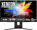 Corsair XENEON 27QHD240 27-Inch OLED Gaming Monitor - 2560 x 1440, 240Hz, 0.03ms, NVIDIA G-SYNC Compatible, AMD FreeSync™ Premium, DisplayHDR10, HDMI 2.1, DisplayPort 1.4, USB-C 3.1 - Black