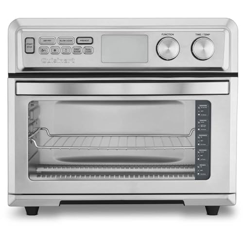 Cuisinart TOA-95 Digital AirFryer Toaster Oven, Premium 1800-Watt Oven with Digital Display and Controls – Extra-Large Capacity, Intuitive Programming and Adjustable Temperature, Stainless Steel