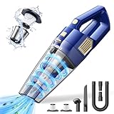 DBHAL Handheld Car Vacuum Portable Cordless, 15000PA Powerful Suction Car Vacuum Cleaner Lightweight with Multi Accessories, Hand held Vacuum Cleaner Dust Busters Cordless Rechargeable for Car Home