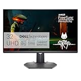 Dell G3223Q Gaming Monitor - 32-Inch 4K Ultra UHD (3840x2160), 144Hz 1Ms Display, AMD FreeSync+NVIDIA G-SYNC Compatible, Height/Swivel/Tilt Adjustability, 3Yr Advanced Exchange - Black