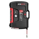 ECOMAX Portable Air Compressor, Wall-Mount Compressor with 30 Feet Air Hose, Mini Tank 125 PSI MAX Pressure & 1.5 HP, Oil-free Long Life Cycle for Shop, Garage and Home