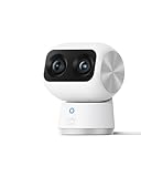 eufy Security Indoor Cam S350, Dual Cameras, 4K UHD Security Camera with 8× Zoom, 360° Camera, Baby Monitor, Pet Camera, Human/Pet Detection, AI Tracking, 2.4G/5G Wi-Fi, Plug in