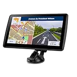 GPS Navigator for Car Truck RV, Latest 2024 Map 7 inch Touch Screen Car GPS, Support Voice Turn Direction Guidance/Speed and Red Light Warning/Custom Truck Routing (Black)
