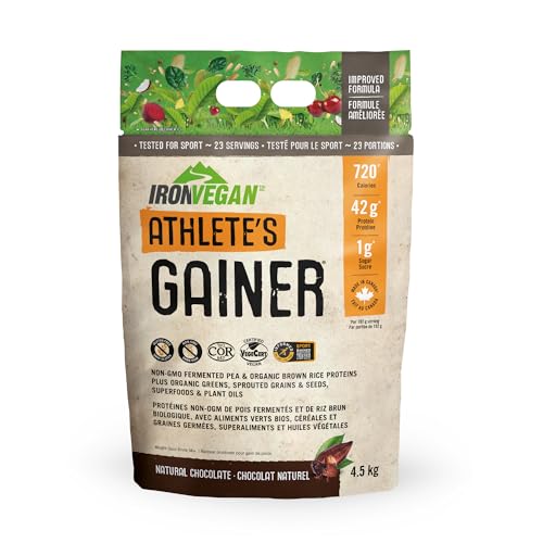 Iron Vegan Athlete's Gainer Chocolate, 10 lbs