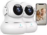 litokam 2 Pack Indoor Security Camera 2K, 360 Pan/Tilt Cameras for Home Security, Indoor Cameras for Baby/Pet/Nanny with Night Vision, 2.4 GHz Smart WiFi Camera, Motion Detection & Two Way Audio