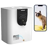 LUSIMPO Pet Camera with Treat Dispenser, WiFi Smart Dog/Cat Camera, Free App, Tossing for Dogs/Cats, 1080P Camera, Live Video, Auto Night Vision, 2-Way Audio, No Monthly Fee