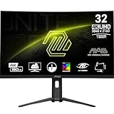 MSI MAG321CUP 32-inch 3840 x 2160 (UHD), VA, 4K Gaming Monitor 160Hz, Adaptive Sync, 1ms, HDMI, Display-Port, VESA Mountable, Tilt