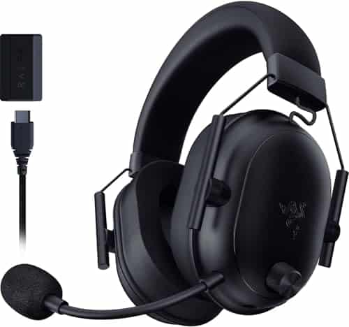 Razer BlackShark V2 HyperSpeed for PC - Wireless Ultra-Lightweight Esports Headset (280g, HyperClear Super Wideband Mic, Triforce Titanium 50 mm Drivers, Bluetooth) Black