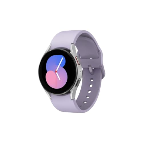 Samsung Galaxy Watch 5 40mm LTE Smartwatch, US Version, Silver Bezel w/ Purple Band (Renewed)