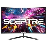 Sceptre 24-inch Curved Gaming Monitor 1080p up to 165Hz DisplayPort HDMI 99% sRGB, AMD FreeSync Build-in Speakers Machine Black (C248B-FWT168)