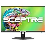 Sceptre New 24-inch Gaming Monitor 100Hz 1ms DisplayPort HDMI x2 100% sRGB AMD FreeSync Build-in Speakers, Eye Care Frameless Machine Black 2024 (E248W-FW100T)