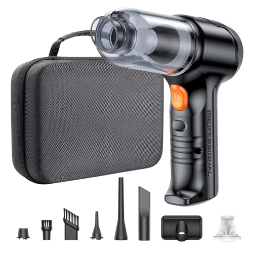 SEALIGHT Mini Car Vacuum Wireless, 13000pa High Power Suction Car Vacuum and Air Duster, Lightweight and Compact Handheld Car Vacuum, Portable Vacuum Cleaner for Car, Home, Office, Pet