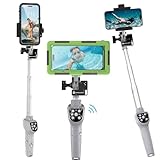 Selfie Stick, Extendable & Portable Diving Surfing Swimming Waterproof Bluetooth Phone Selfie Stick, Underwater Photo/Video Recording Compatible with Apple Samsung etc iPhone/Android All Cellphones