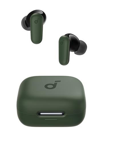 Soundcore P30i by Anker Noise Cancelling Earbuds, Strong and Smart Noise Cancelling, Powerful Bass, 45H Playtime, 2-in-1 Case and Phone Stand, IP54, Wireless Earbuds, Bluetooth 5.4 (Green)