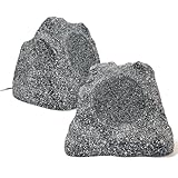 STUDIOFINIX Outdoor Rock Speakers Waterproof, 600 Watt 8 Inch Superior Timbre IPX6 Weatherproof Design for Garden,Patio,Pool,Deck,BBQ (Pair)