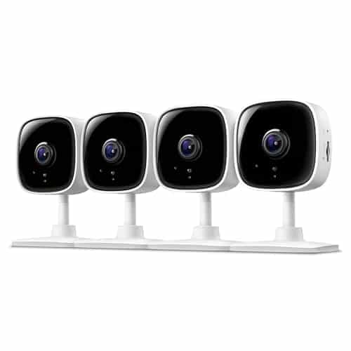 Tapo by TP-Link 1080P Indoor Security Camera for Baby Monitor, Pet Camera w/Motion Detection, 2-Way Audio Siren, Night Vision, Cloud & SD Card Storage, Works w/Alexa & Google Home, C100(4-Pack)