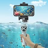 Waterproof Selfie Stick for iPhone/Android, Bluetooth Selfie Stick with Remote for Underwater Adventures or Daily Use, Extendable Cell Phone Selfie Stick Support All Phone Camera Operations