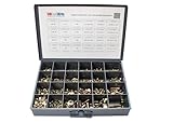 1250 Piece Grade 8 Coarse Thread Hex Head Nut, Bolt, & Washer Drawer Assortment