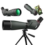 25-75X80 Spotting Scope for Shooting Hunting - Spotter Scopes with Tripod Phone Adapter - OPAITA Waterproof HD Scope for Target Shooting Bird Watching