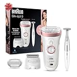 Braun Silk-épil 9 9/890 SensoSmart Epilator Rose Gold - Cordless Wet & Dry Epilator with 7 Extras, Holiday Gifts for Women