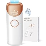 Laser Hair Removal with 5℃ Ice Cooling, Painless IPL Laser Hair Removal Device 3 In 1 Ubroo At Home Hair Remover Machine for Women Men Electrolysis Permanent Epilator on Face Body Depilation (Gold)