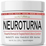 Neuropathy Relief Cream - Fast Acting Max Relief for Feet Hands Legs Toes - Ultra Strength Menthol, Arnica, Aloe Vera, MSM, Natural Soothing Nerve Relief - Extra Large 8 oz