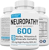 Neuropathy Support Supplement with 600 mg HP-99 Alpha Lipoic Acid - Max Strength ALA Nerve Formula for Feet Hands Fingers Legs - Ultra Potent 18 in 1 Natural Peripheral Nerve Vitamins - 120 Capsules