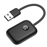 TXZ Wireless CarPlay Adapter Upgrade Wired CarPlay to Wireless, 2024 CarPlay Wireless Dongle Designed for Apple CarPlay iPhone Plug and Play Seamless Fast Response Stable Connection (Silver)