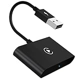 Wireless CarPlay Adapter, 2024 Upgrade CarPlay Wireless Adapter for OEM Wired CarPlay Cars, Fastest and Most Stylish Dongle, Convert OEM Wired to Wireless CarPlay, Plug & Play