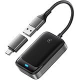 Wireless CarPlay Adapter for iPhone, Converts Wired to Apple Carplay Wireless Adapter, Compatible with iOS 10+ and Cars from 2016, Mini Size, Plug and Play, Stable Control