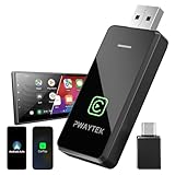 Wireless carplay Adapter for iPhone, for Apple carplay Wireless Adapter, for Android Auto Wireless Adapter, 2 in 1 Auto Wireless CarPlay Dongle, Plug & Play, for iPhone iOS 10+/ Android 11+
