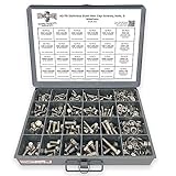 A2-70 Stainless Steel Metric Hex Cap Screws Bolts, Nuts, & Washers Assortment Kit - 575 Pieces!