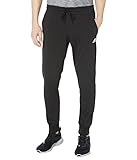 adidas Men's Size Essentials Single Jersey Tapered Cuffed Pants, Black, Large/Tall
