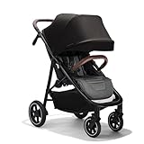 Baby Jogger City Mini Air Lightweight Stroller, Rich Black - All-Terrain Wheel Suspension, Adjustable Seat with Calf Support, Compact Fold