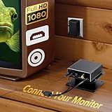 FishPRO 2024 Underwater Fishing Camera w/HDMI & AV -HD1080P- [Connect Your Own Monitor] Ice Fishing Camera Underwater, [Full Aluminum] Ice Fishing Gifts for Men, IR&LED Light for Dark, 66Ft Cable