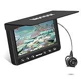 FishPro Underwater Fishing Camera, Portable Fish Finder Camera HD 1000 TVL Infrared LED Waterproof Camera with 4.3 Inch LCD Monitor for Ice Lake Sea Boat Kayak Fishing