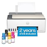 HP Smart-Tank 5000 Wireless All-in-One Ink-Tank Printer with up to 2 years of ink included, mobile print, scan, copy, white, 17.11 x 14.23 x 6.19