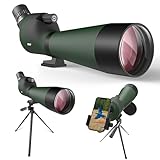 IBQ Spotting Scope, 20-60x85MM Spotting scopes for Target Shooting, Spotting scopes for Hunting, BAK4 High Definition Waterproof Spotter Scopes for Bird Watching,with Tripod