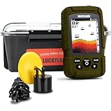 LUCKY Water Depth Fish Finders Waterproof Portable Fishing Fish Finder Display Handheld Ice Fishing Finder Sonar Sensor Transducer for Boat Kayak Sea Fishing